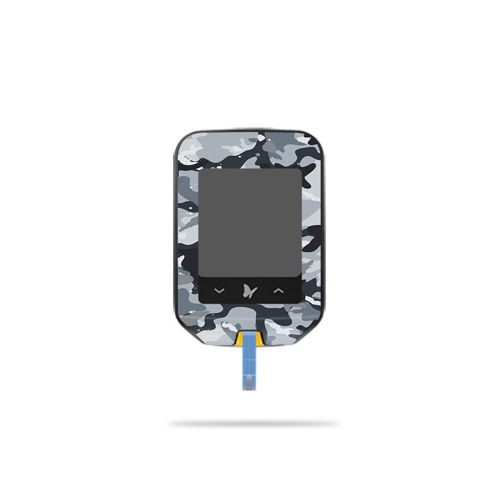 MightySkins Skin Compatible with Abbott Freestyle Precision Neo - Gray Camouflage | Protective, Durable, and Unique Vinyl Decal wrap Cover | Easy to Apply, Remove, and Change Styles | Made in The USA