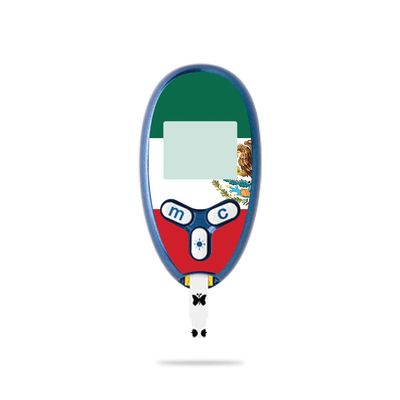 MightySkins Skin Compatible with Abbott Freestyle Lite - Mexican Flag | Protective, Durable, and Unique Vinyl Decal wrap Cover | Easy to Apply, Remove, and Change Styles | Made in The USA