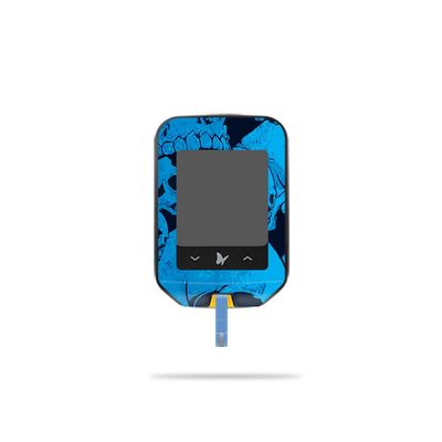 MightySkins Skin Compatible with Abbott Freestyle Precision Neo - Blue Skulls | Protective, Durable, and Unique Vinyl Decal wrap Cover | Easy to Apply, Remove, and Change Styles | Made in The USA