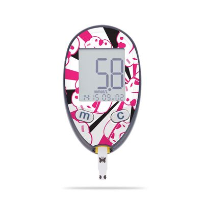 MightySkins Skin Compatible with Abbott Freestyle Freedom Lite - Pink Trooper Storm | Protective, Durable, and Unique Vinyl Decal wrap Cover | Easy to Apply, Remove | Made in The USA