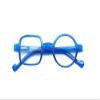 BEISON One Square One Round Readers Reading Glasses (Blue, 1.0) view 1