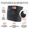 Everyday Medical Plus Size Umbilical Hernia Support Belt I Pain and Discomfort Relief from Umbilical, Navel, Ventral and Incisional Hernias I Hernia Binder for Big Men and Large Women I XXL/2XL view 2