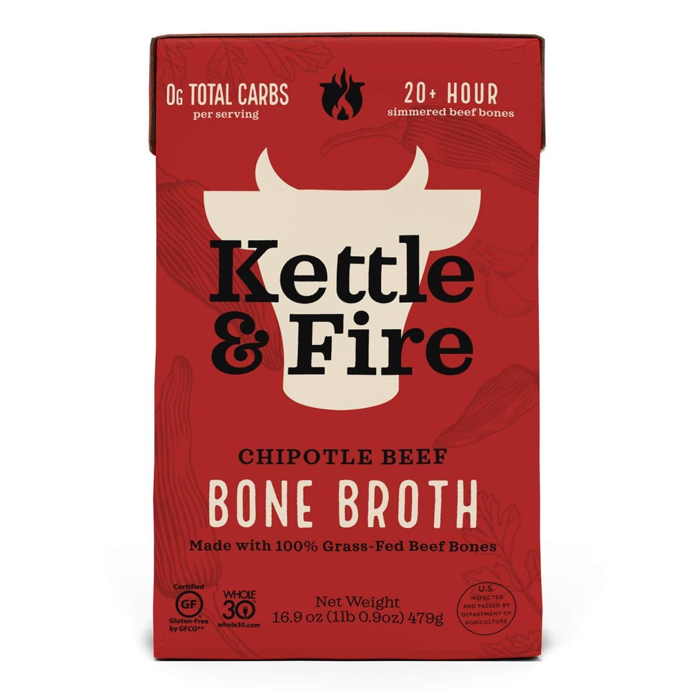 Kettle & FIRE Chipotle Beef Bone Broth, 16.9 OZ