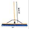 24'' RK Safety Wooden Push Broom With Brace and Bamboo Handle (Pack of 6) view 2