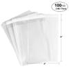 100 Bags - 3" x 5" Crystal Clear Protective Closure Bags with Self Adhesive Flap - Clear Resealable Cello/Cellophane Bags Good for Bakery, Candle, Soap, Cookie Poly Bags, in 2.1Mil Thickness view 2