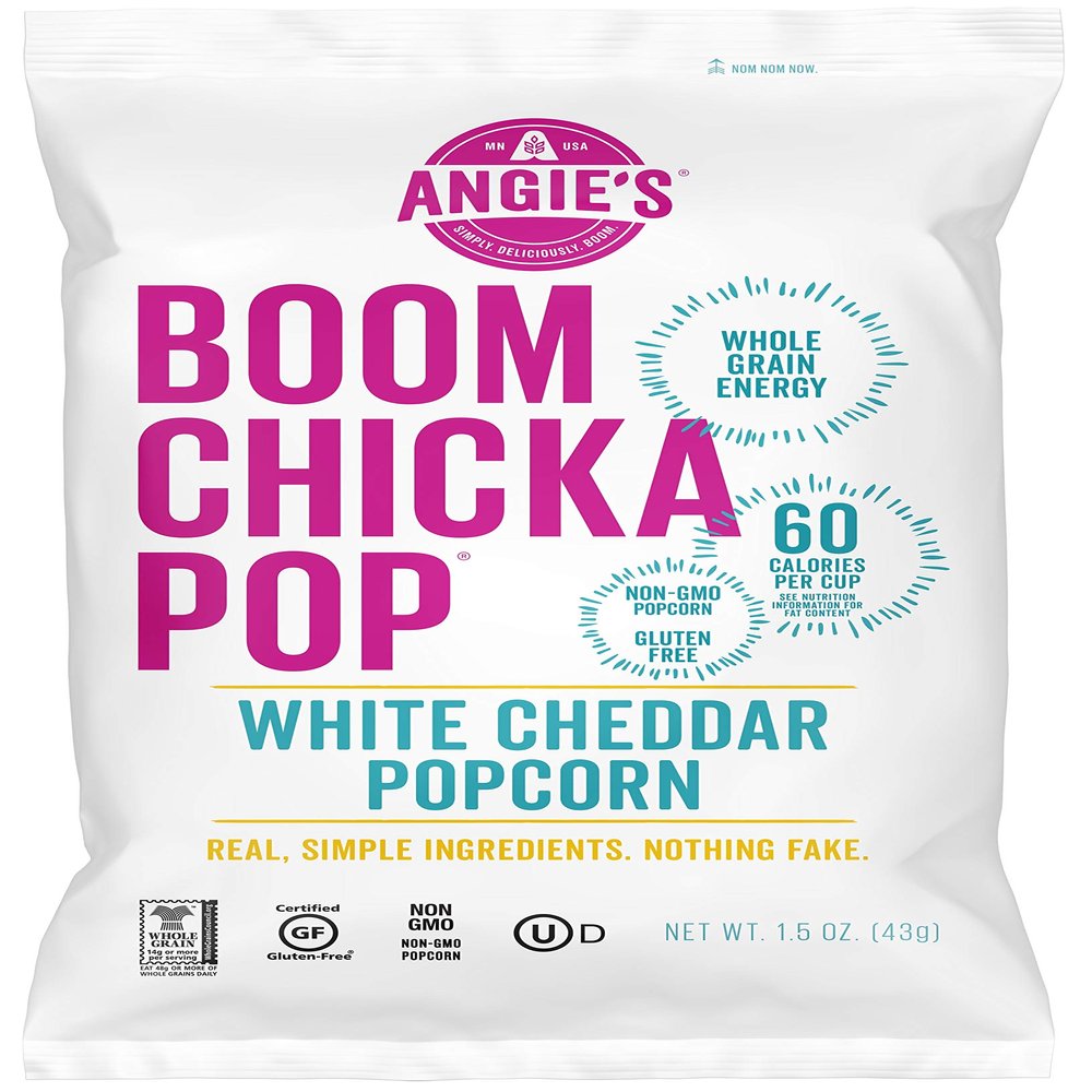 Angies Artisan Treats White Cheddar Popcorn, 1.5 Ounce -- 12 per case.