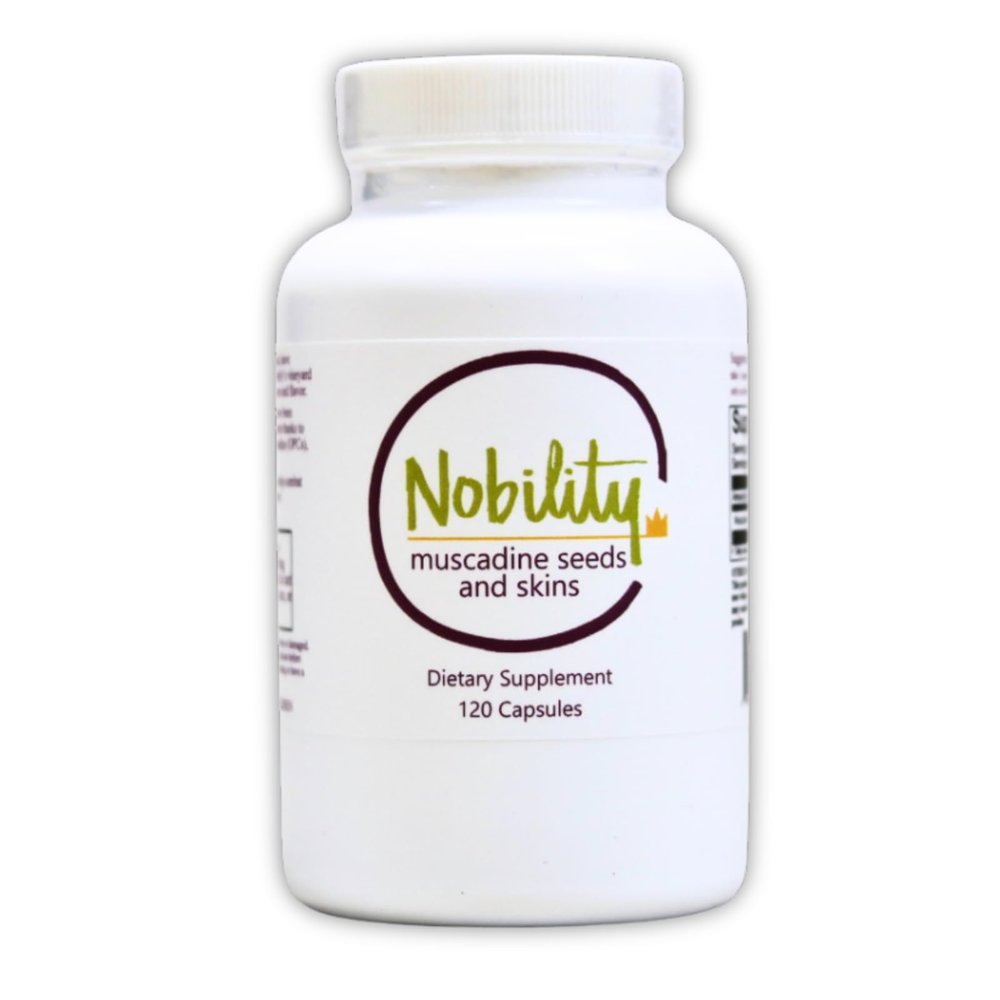 NOBILITY Naturals Muscadine Capsules  Seed & Skin Blend for Antioxidant & Metabolism Support