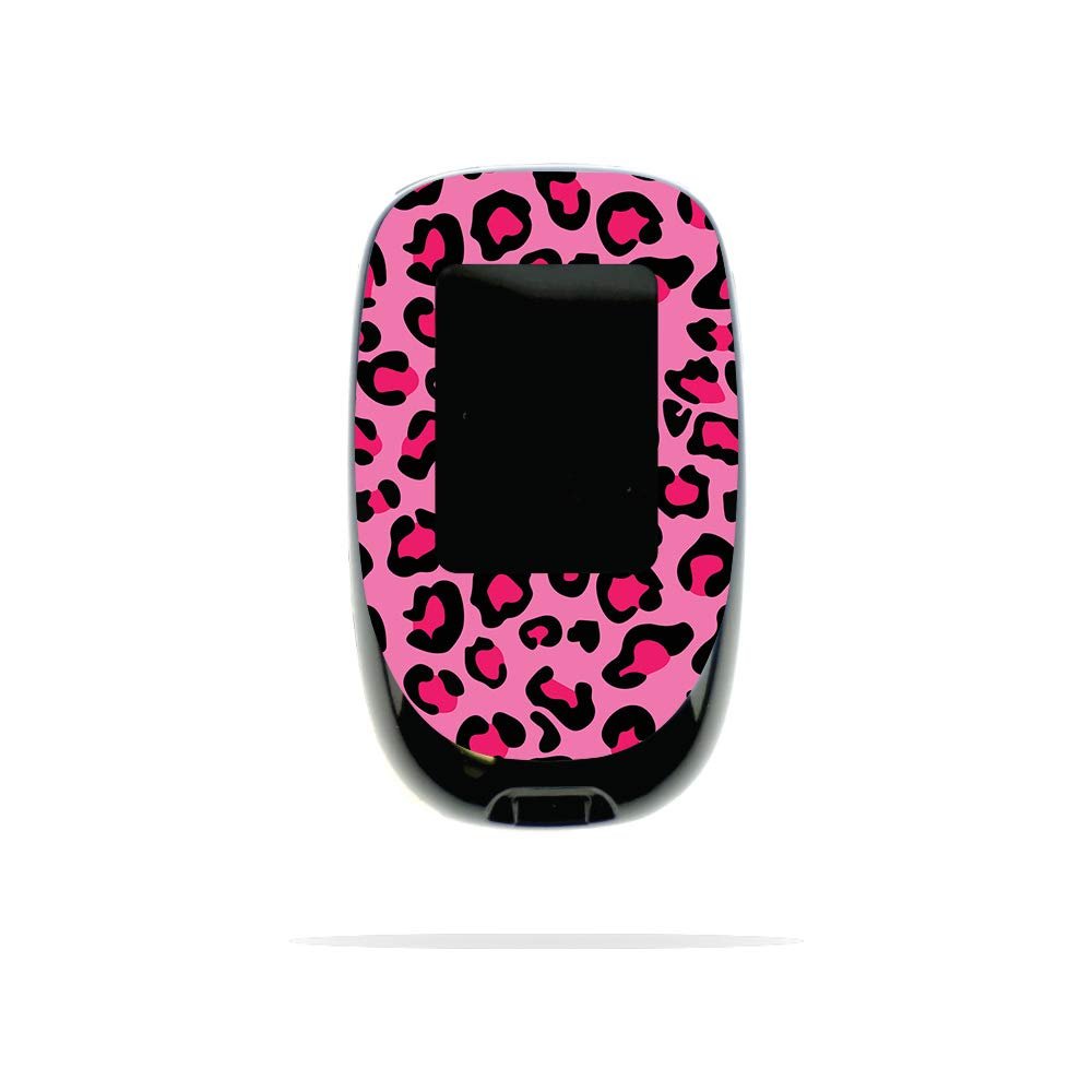 MightySkins Skin Compatible with Accu-Chek Nano - Pink Leopard | Protective, Durable, and Unique Vinyl Decal wrap Cover | Easy to Apply, Remove, and Change Styles | Made in The USA
