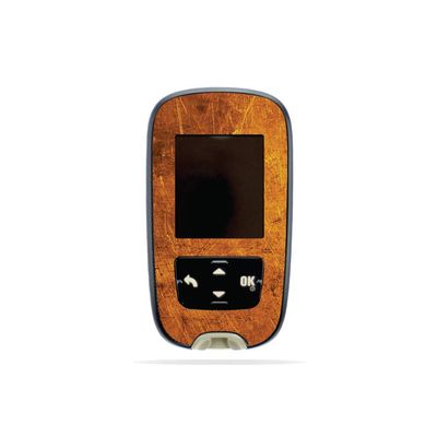 MightySkins Skin Compatible with Accu-Chek Guide - Textured Gold | Protective, Durable, and Unique Vinyl Decal wrap Cover | Easy to Apply, Remove, and Change Styles | Made in The USA