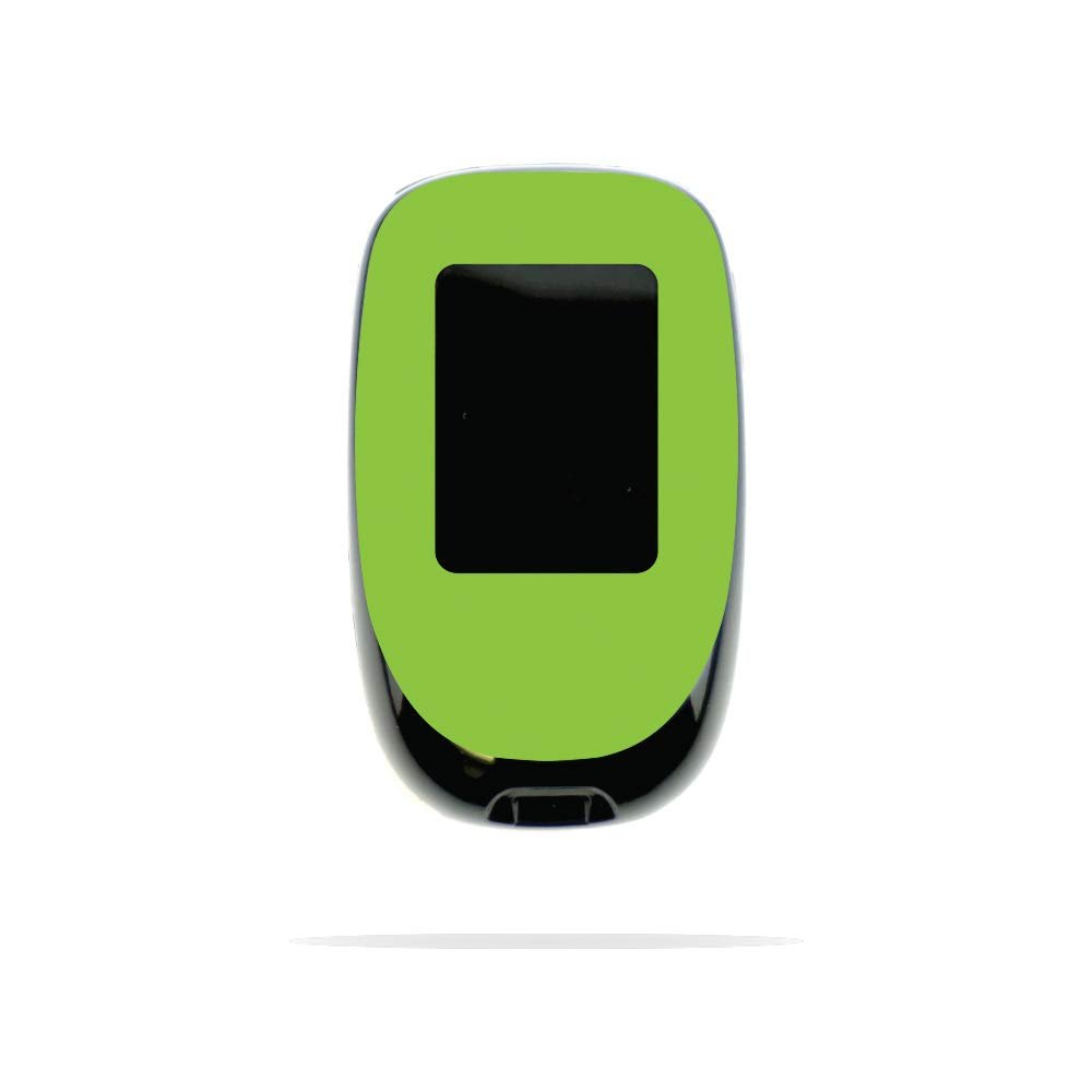 MightySkins Skin Compatible with Accu-Chek Nano - Solid Lime Green | Protective, Durable, and Unique Vinyl Decal wrap Cover | Easy to Apply, Remove, and Change Styles | Made in The USA