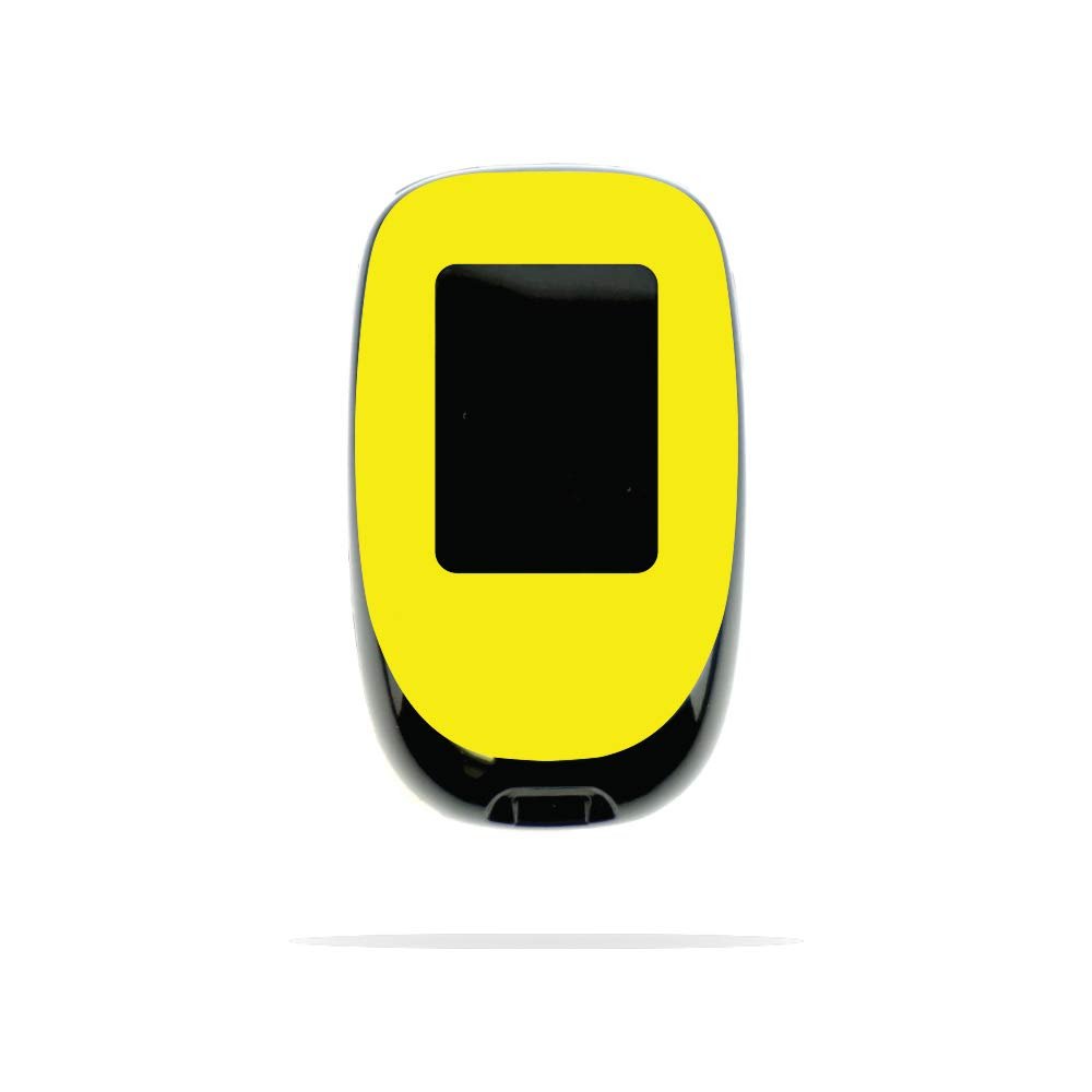 MightySkins Skin Compatible with Accu-Chek Nano - Solid Yellow | Protective, Durable, and Unique Vinyl Decal wrap Cover | Easy to Apply, Remove, and Change Styles | Made in The USA