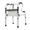 Bariatric Heavy-Duty Folding Walker with Shower Seat for Seniors - Adult Walkers - Portable Mobility Aid for Elderly Adjustable Height view 1