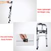 Bariatric Heavy-Duty Folding Walker with Shower Seat for Seniors - Adult Walkers - Portable Mobility Aid for Elderly Adjustable Height view 3