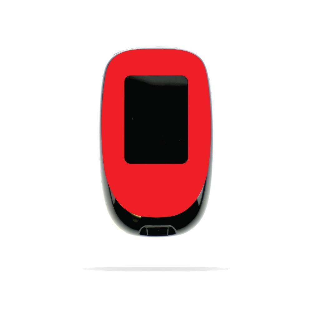 MightySkins Skin Compatible with Accu-Chek Nano - Solid Red | Protective, Durable, and Unique Vinyl Decal wrap Cover | Easy to Apply, Remove, and Change Styles | Made in The USA