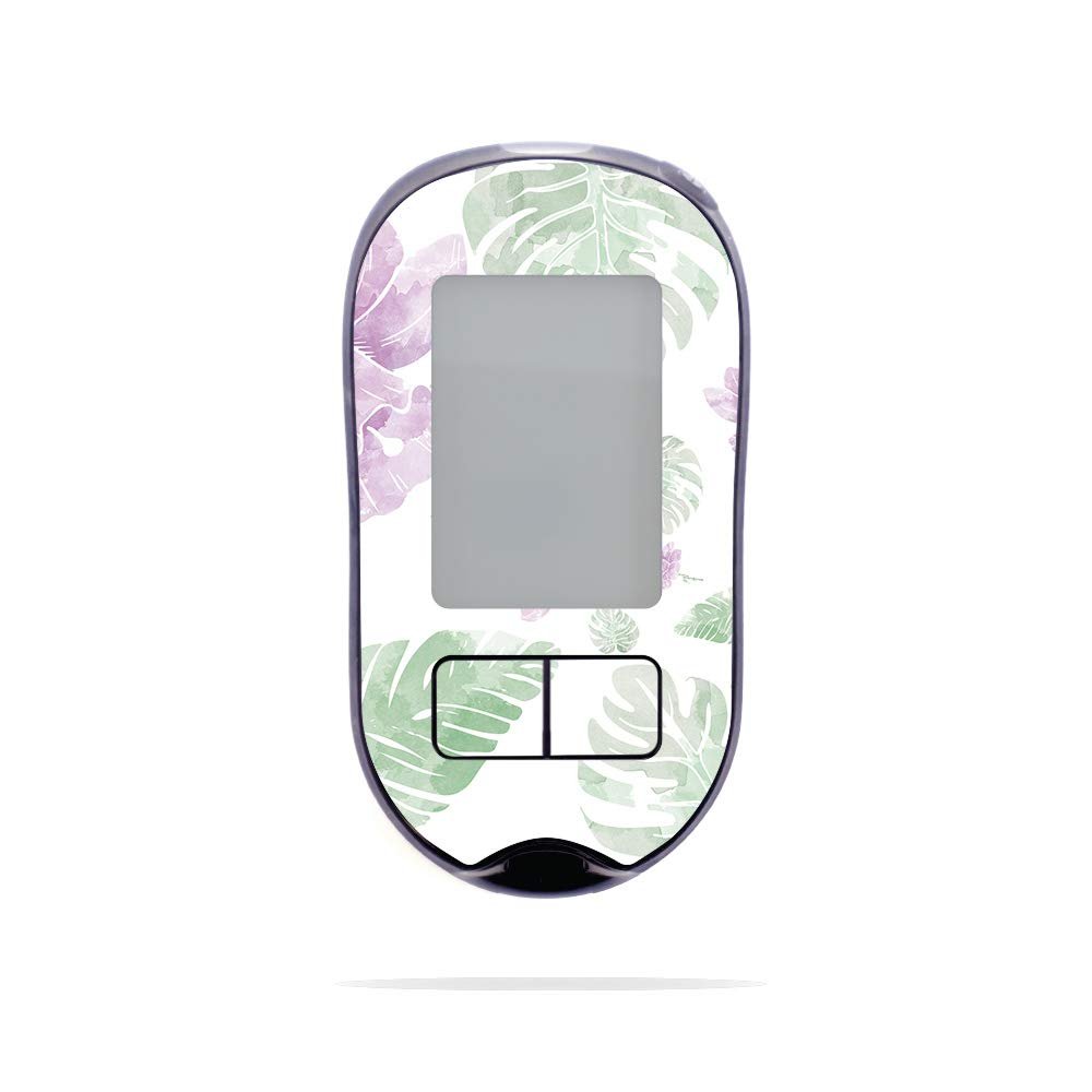 MightySkins Skin Compatible with Accu-Chek Aviva Plus - Water Color Flowers | Protective, Durable, and Unique Vinyl Decal wrap Cover | Easy to Apply, Remove, and Change Styles | Made in The USA