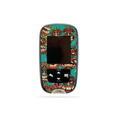 MightySkins Skin Compatible with Accu-Chek Guide - Crazy Tikis | Protective, Durable, and Unique Vinyl Decal wrap Cover | Easy to Apply, Remove, and Change Styles | Made in The USA
