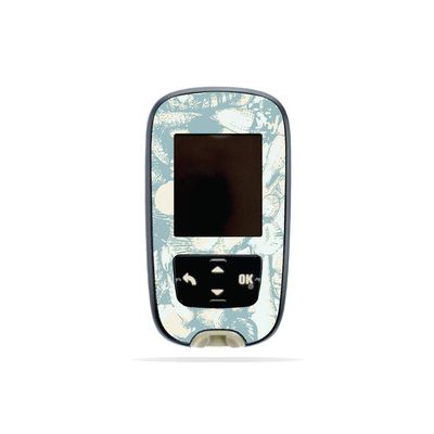 MightySkins Skin Compatible with Accu-Chek Guide - Blue Seashells | Protective, Durable, and Unique Vinyl Decal wrap Cover | Easy to Apply, Remove, and Change Styles | Made in The USA