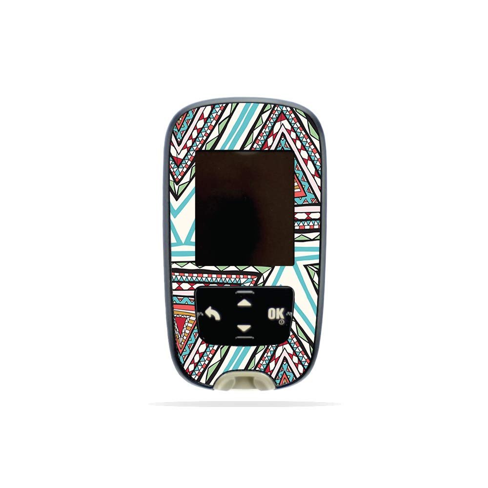 MightySkins Skin Compatible with Accu-Chek Guide - Aztec Pyramids | Protective, Durable, and Unique Vinyl Decal wrap Cover | Easy to Apply, Remove, and Change Styles | Made in The USA