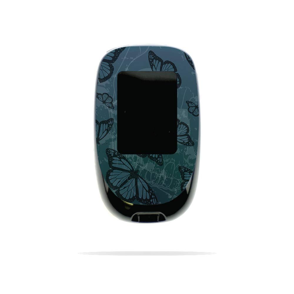 MightySkins Skin Compatible with Accu-Chek Nano - Dark Butterfly | Protective, Durable, and Unique Vinyl Decal wrap Cover | Easy to Apply, Remove, and Change Styles | Made in The USA