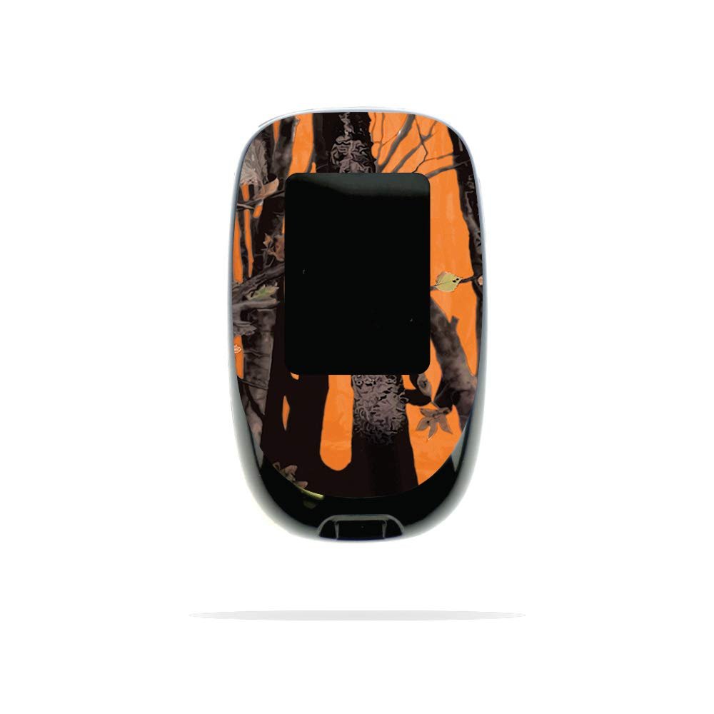 MightySkins Skin Compatible with Accu-Chek Nano - Orange Camo | Protective, Durable, and Unique Vinyl Decal wrap Cover | Easy to Apply, Remove, and Change Styles | Made in The USA