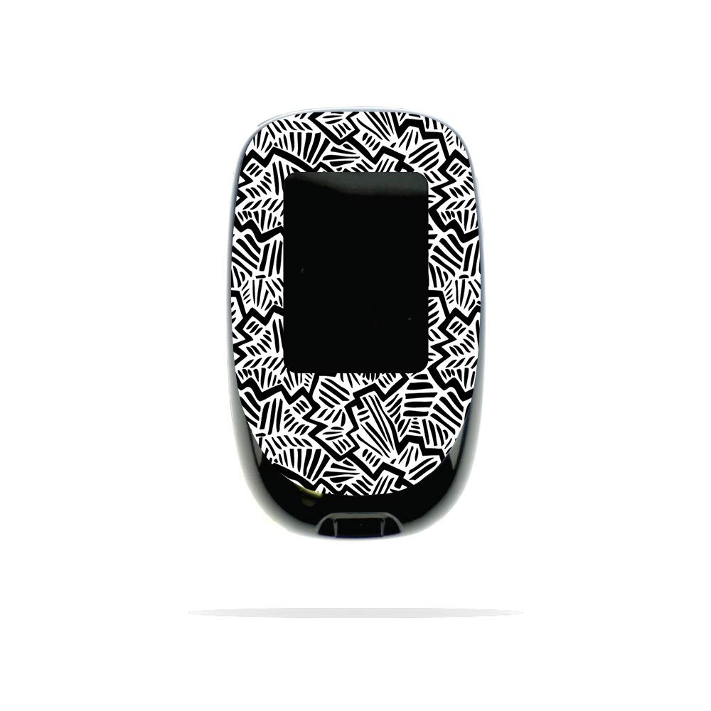 MightySkins Skin Compatible with Accu-Chek Nano - Abstract Black | Protective, Durable, and Unique Vinyl Decal wrap Cover | Easy to Apply, Remove, and Change Styles | Made in The USA