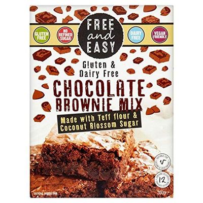 Free & Easy Gluten Dairy Yeast Free Chocolate Brownie Cake Mix - 350g (0.77 lbs)