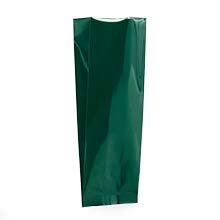 1000ea - 3-1/4 X 2-3/8 X 10-1/4 Green Foil Gusset Bags Gusset - 2 3/8''