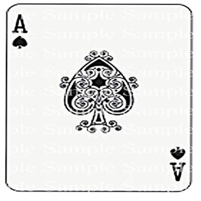 1/2 Sheet - Ace of Spades Casino Poker Las Vegas Birthday - D24328 - 2D Edible Cake/Cupcake Party Topper - D24328