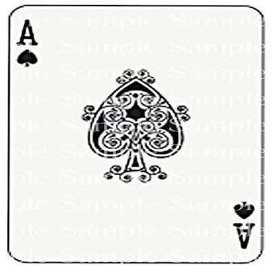 1/2 Sheet - Ace of Spades Casino Poker Las Vegas Birthday - D24328 - 2D Edible Cake/Cupcake Party Topper - D24328