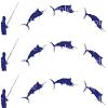 1/2 Sheet - Marlin Sport Fishing Birthday - D24353 - 2D Edible Cake/Cupcake Party Topper - D24353 view 1