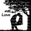 1/2 Sheet - Love Valentine's Birthday Silhouette - D24359 - 2D Edible Cake/Cupcake Party Topper - D24359 view 1