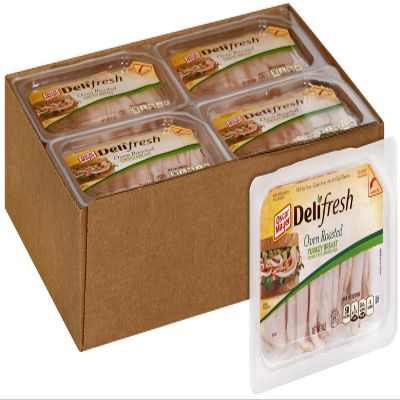 Oscar Mayer Deli Fresh Shaved Oven Roasted Turkey Breast, 9 Ounce (Pack of 8)