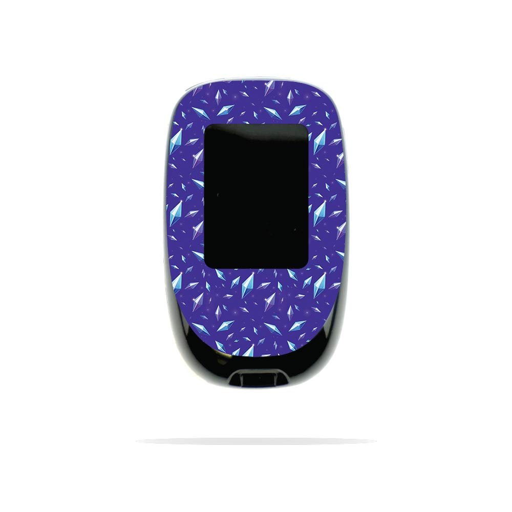 MightySkins Skin Compatible with Accu-Chek Nano - Crystal Gemstones | Protective, Durable, and Unique Vinyl Decal wrap Cover | Easy to Apply, Remove, and Change Styles | Made in The USA