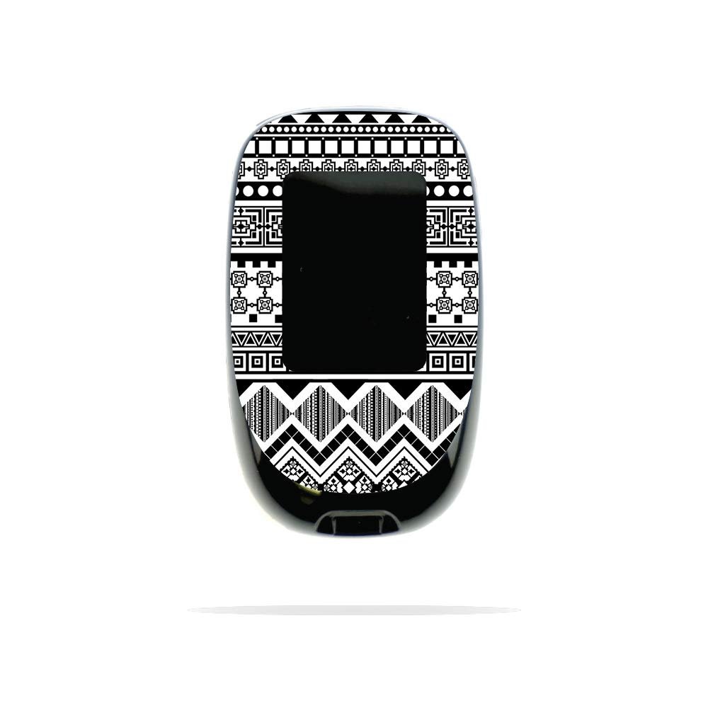MightySkins Skin Compatible with Accu-Chek Nano - Black Aztec | Protective, Durable, and Unique Vinyl Decal wrap Cover | Easy to Apply, Remove, and Change Styles | Made in The USA