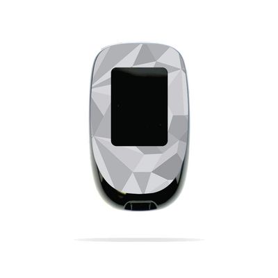 MightySkins Skin Compatible with Accu-Chek Nano - Gray Polygon | Protective, Durable, and Unique Vinyl Decal wrap Cover | Easy to Apply, Remove, and Change Styles | Made in The USA