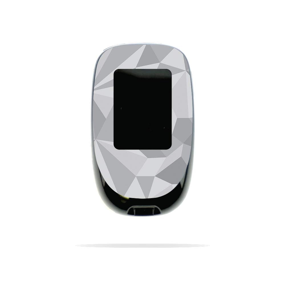 MightySkins Skin Compatible with Accu-Chek Nano - Gray Polygon | Protective, Durable, and Unique Vinyl Decal wrap Cover | Easy to Apply, Remove, and Change Styles | Made in The USA