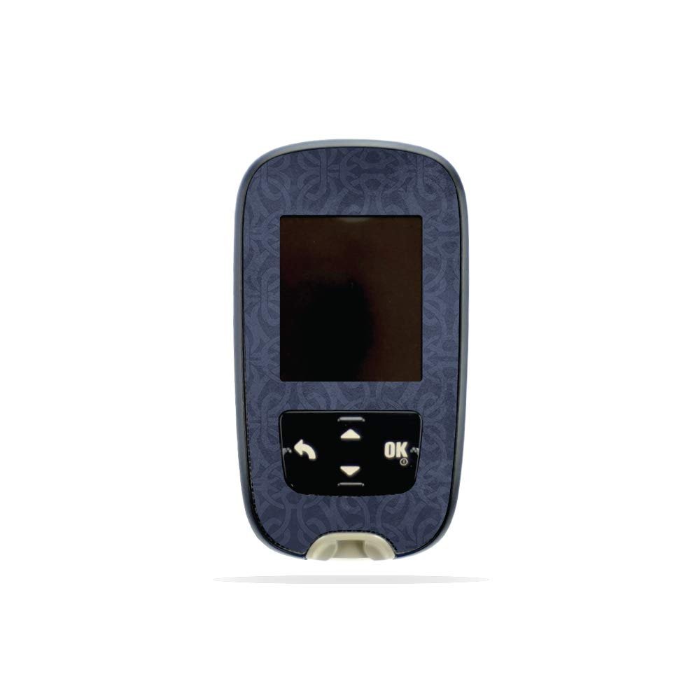MightySkins Skin Compatible with Accu-Chek Guide - Charcoal Lattice | Protective, Durable, and Unique Vinyl Decal wrap Cover | Easy to Apply, Remove, and Change Styles | Made in The USA