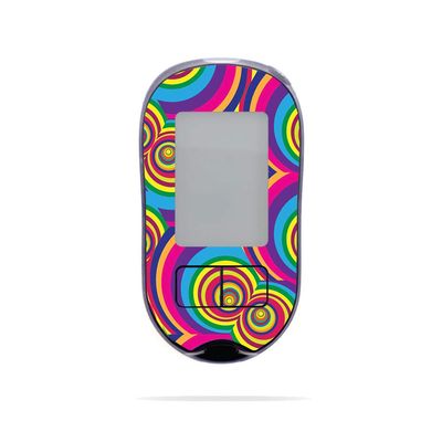 MightySkins Skin Compatible with Accu-Chek Aviva Plus - Groovy 60s | Protective, Durable, and Unique Vinyl Decal wrap Cover | Easy to Apply, Remove, and Change Styles | Made in The USA