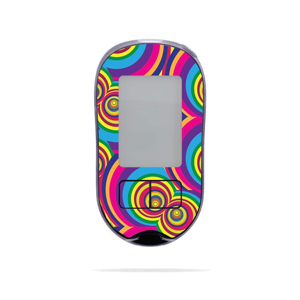 MightySkins Skin Compatible with Accu-Chek Aviva Plus - Groovy 60s | Protective, Durable, and Unique Vinyl Decal wrap Cover | Easy to Apply, Remove, and Change Styles | Made in The USA