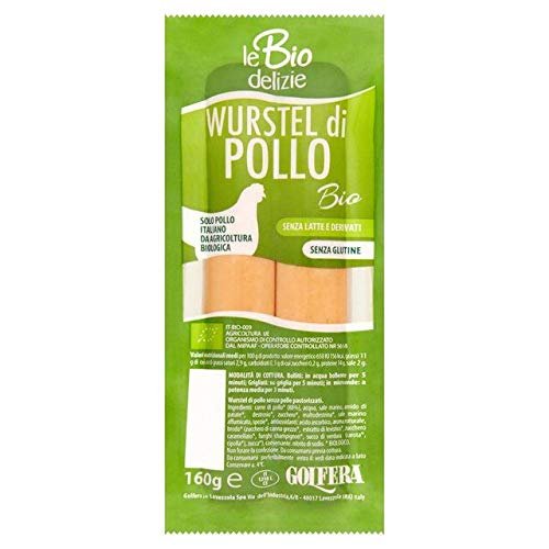 Golfera Organic Chicken Frankfurters Gluten Free - 160g (0.35 lbs)