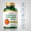 Piping Rock Turmeric Curcumin Supplement 800mg | 180 Capsules | Herbal Extract Complex | Non-GMO, Gluten Free view 3