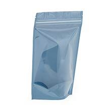 1000ea - 6-3/4x3-1/2x10-1/2 Lt.Blue Dual-Shld Stnd-Up Pouch - 4 mil Thick | Width: 6 3/4''" Gusset - 3 1/2''