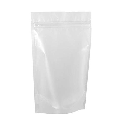1000ea - 5-1/8 X 3-1/8 X 8-1/8 Clr Frosted Stnd-Up Pouch Gusset - 3 1/8''