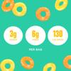 SmartSweets Peach Rings, Low Sugar Gummy Candy (3g), Low Calorie (130), Gluten-Free -1.8oz (Pack of 12) Packaging may vary view 2