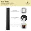 [2000 COUNT] CORNSTRAW 5" Short Cocktail Straws, Black PLA Cornstarch Plastic-Free Disposable Small Drink Stirrer, Swizzle, mixer, for Cold Drinks, whiskey, Bar, Club, Party view 3