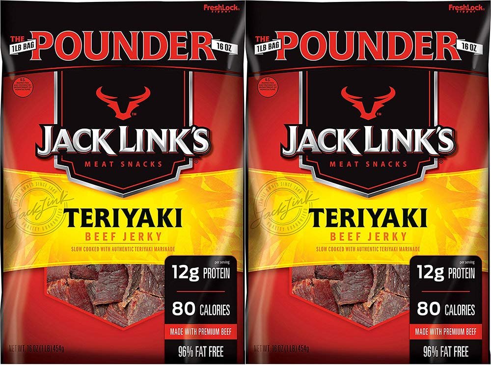 Jack Links Beef Jerky, Teriyaki, 16 Ounce (2 Bags)