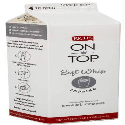 Richs Soft Sweet Cream Whipped Topping, 1.19 Pound -- 12 per case.