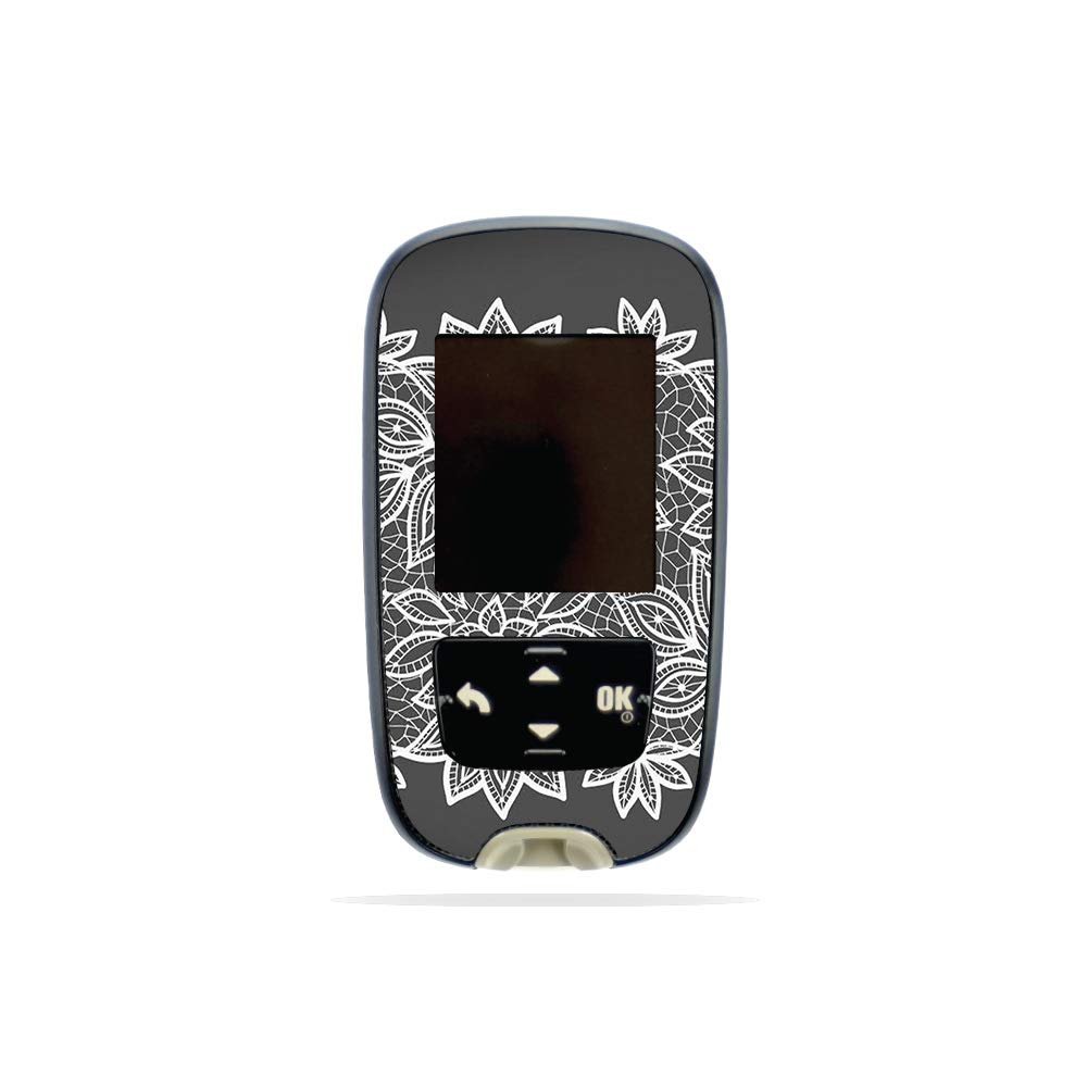 MightySkins Skin Compatible with Accu-Chek Guide - Floral Lace | Protective, Durable, and Unique Vinyl Decal wrap Cover | Easy to Apply, Remove, and Change Styles | Made in The USA