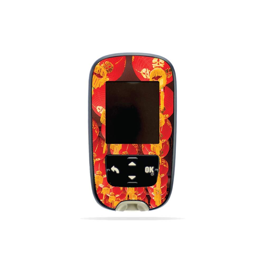 MightySkins Skin Compatible with Accu-Chek Guide - Chinese Lanterns | Protective, Durable, and Unique Vinyl Decal wrap Cover | Easy to Apply, Remove, and Change Styles | Made in The USA