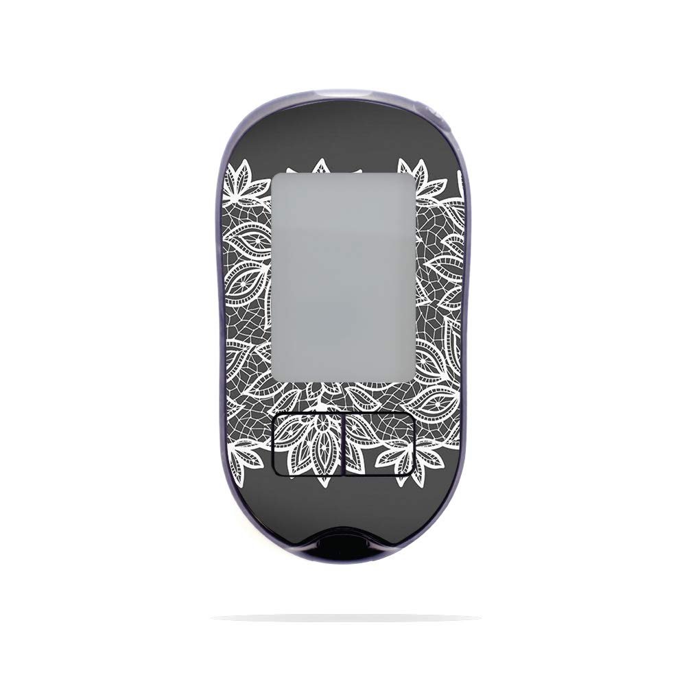 MightySkins Skin Compatible with Accu-Chek Aviva Plus - Floral Lace | Protective, Durable, and Unique Vinyl Decal wrap Cover | Easy to Apply, Remove, and Change Styles | Made in The USA